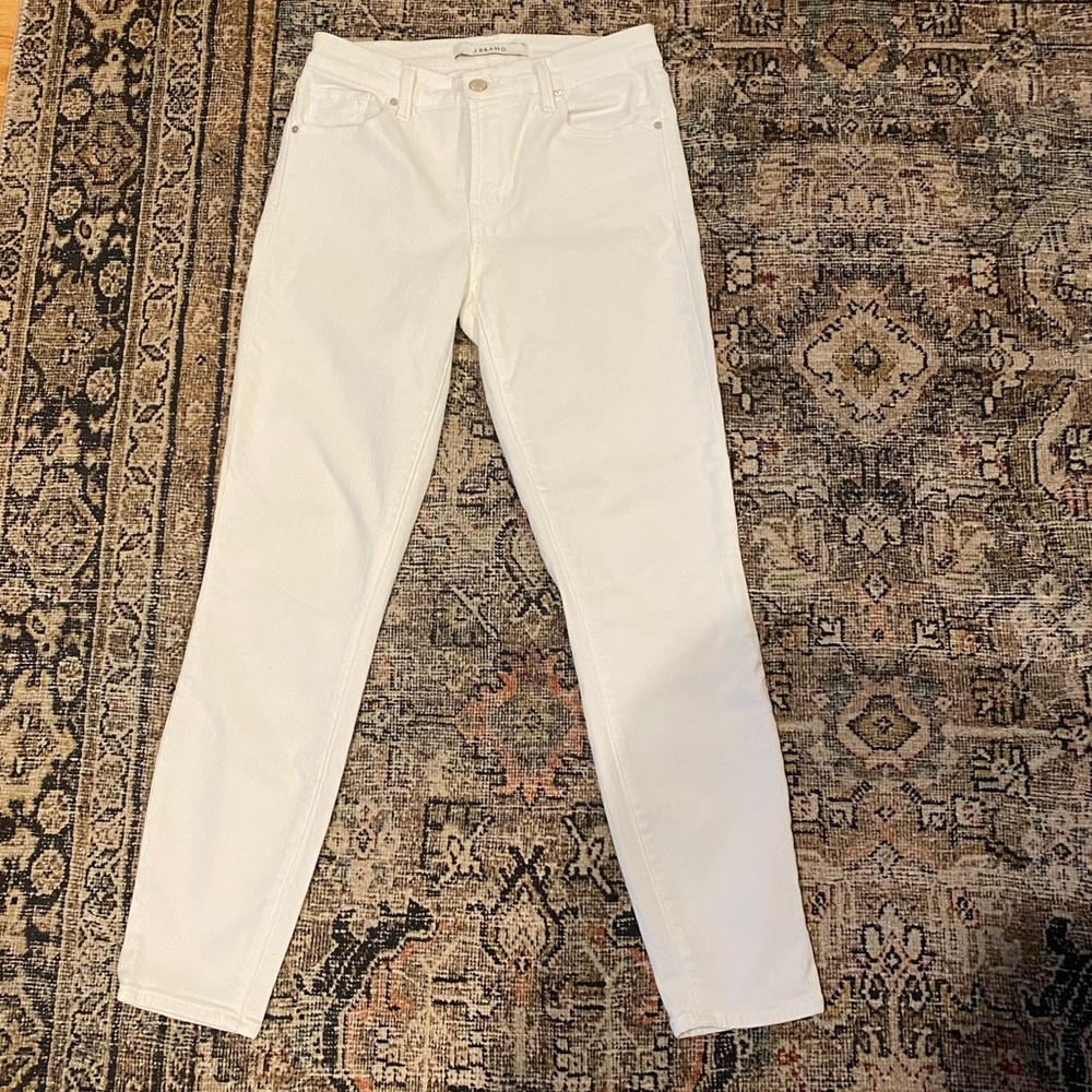 J Brand Ankle Jeans High Rise White (Size 25)